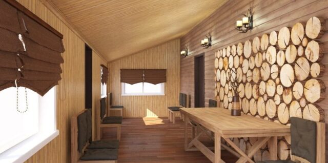 Бани из сруба: отделка и стиль